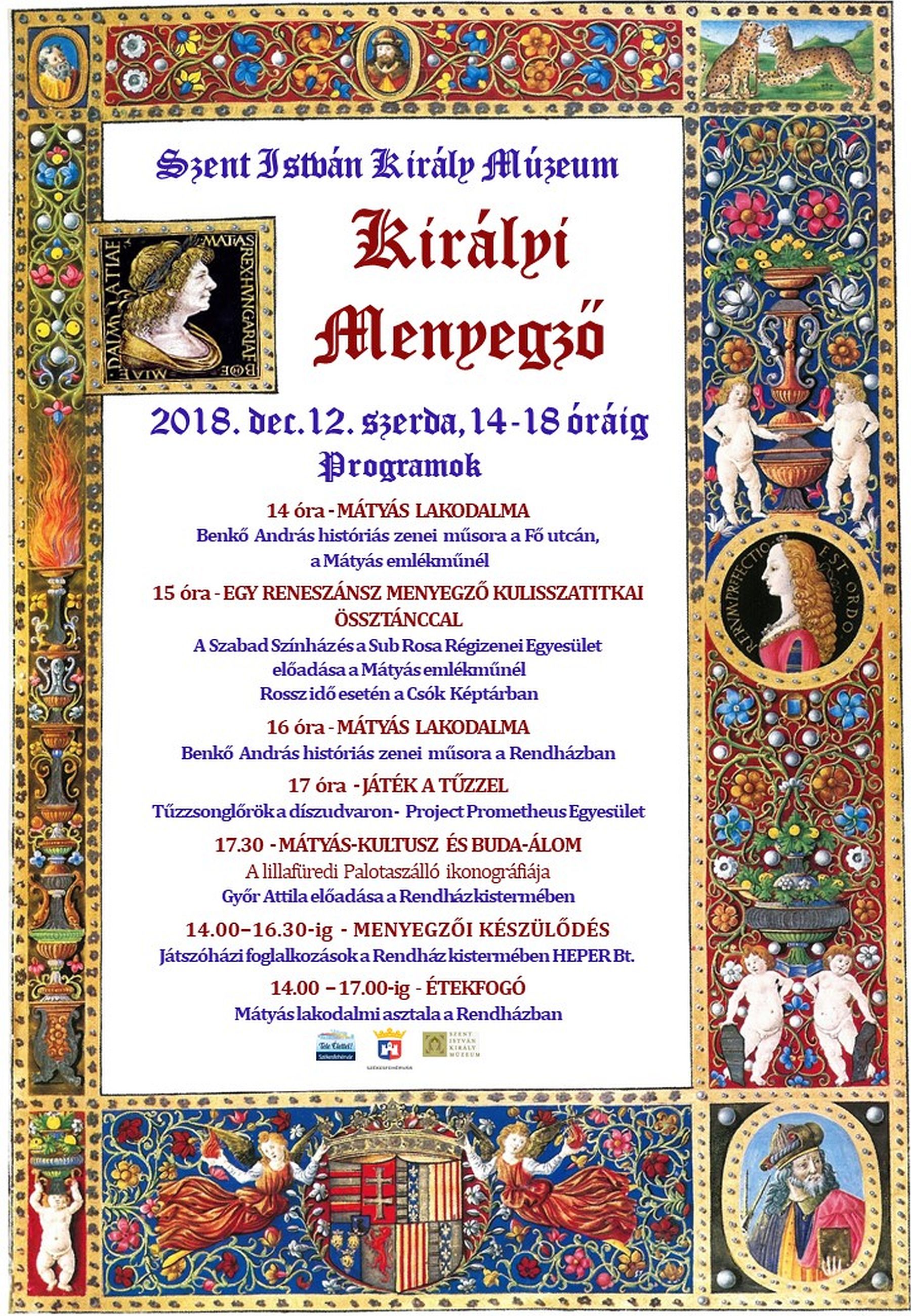 Királyi menyegző - tematikus délután lesz a Szent István Király Múzeumban